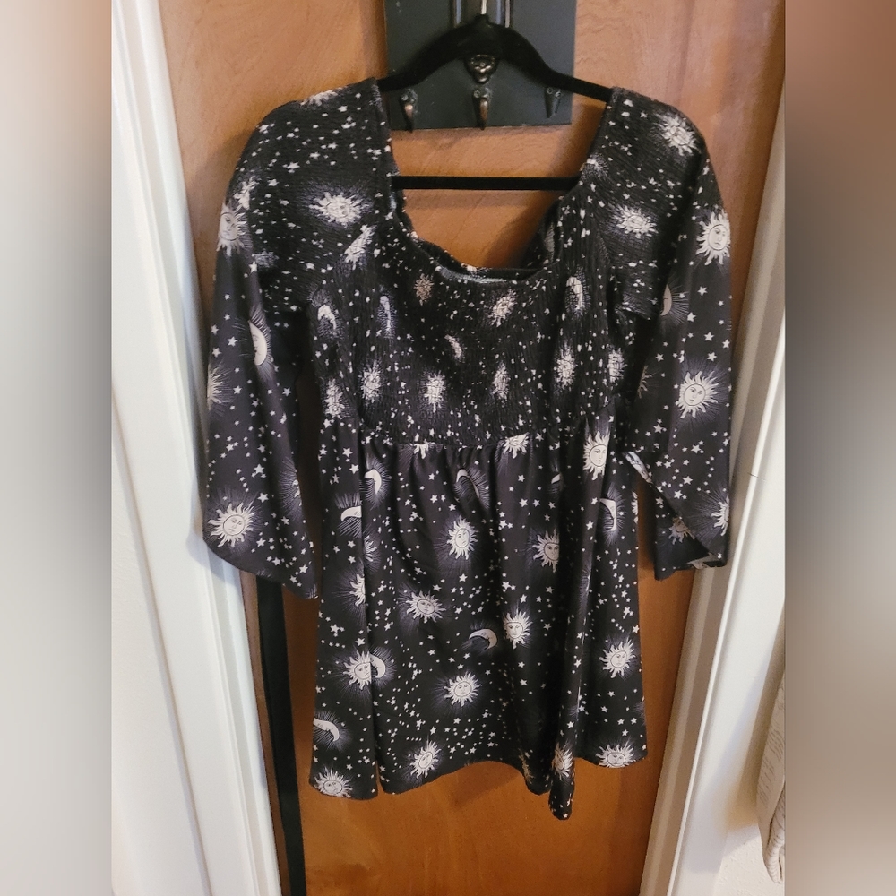 Shein 4XL (US 2XL) Constellation drop shoulder dress